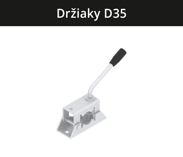 Držiaky oporných koliesok D35