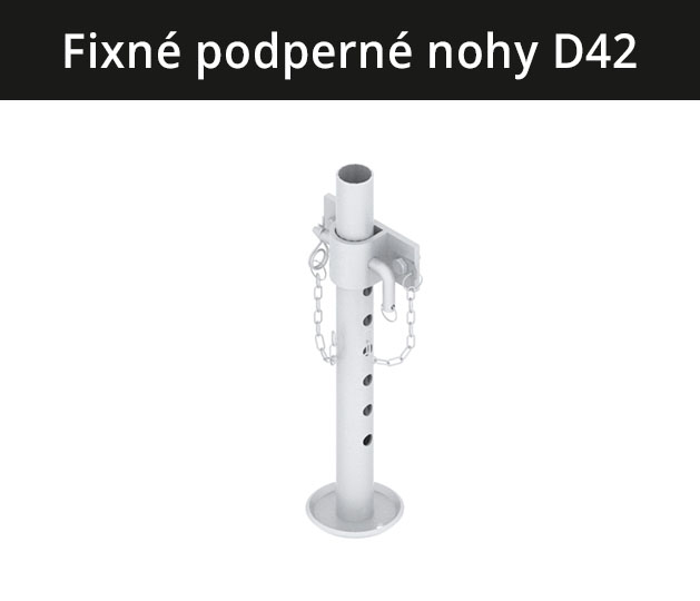 Fixná podpěrná noha na vozík